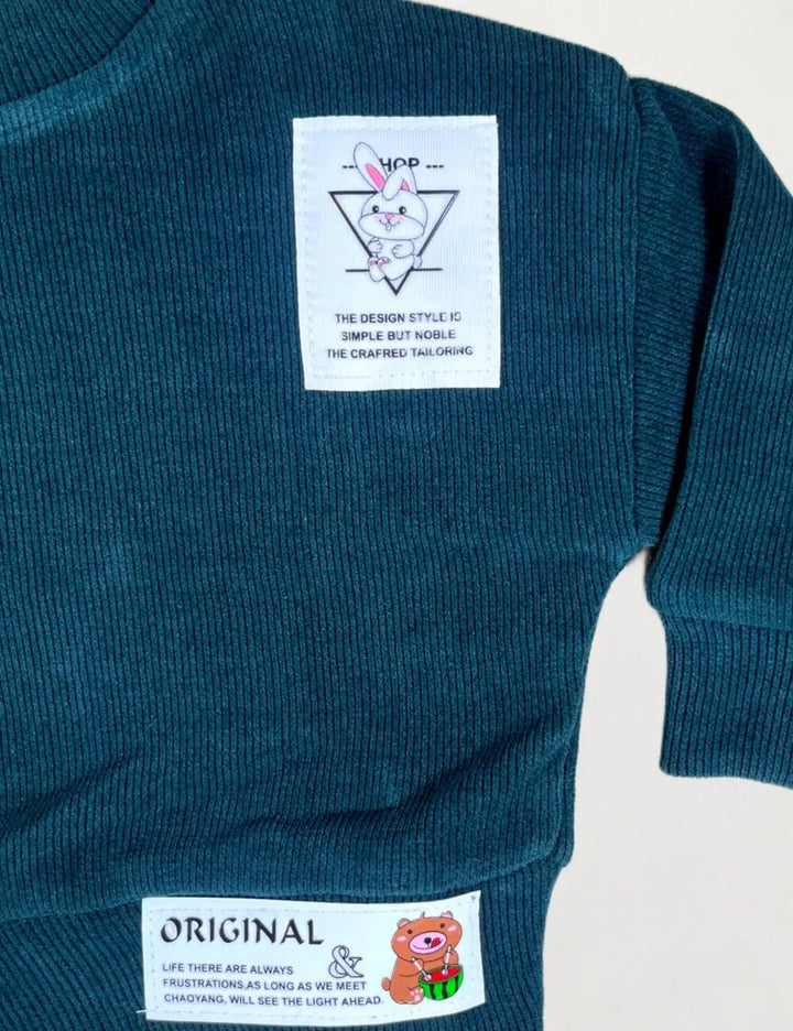 Girls Oversize Corduroy Sweatshirt [GT-649] (9Months-13Years)