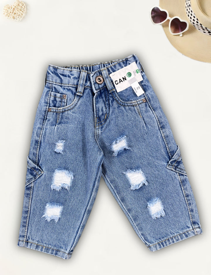 Girls Distress Baggy Jeans [GJ-997] (9Months-13Years)