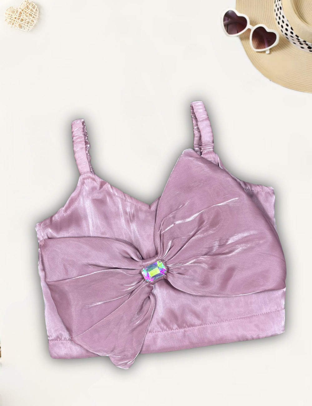 Girl Satin Party Wear Top [GT-678]  (2-10Years)
