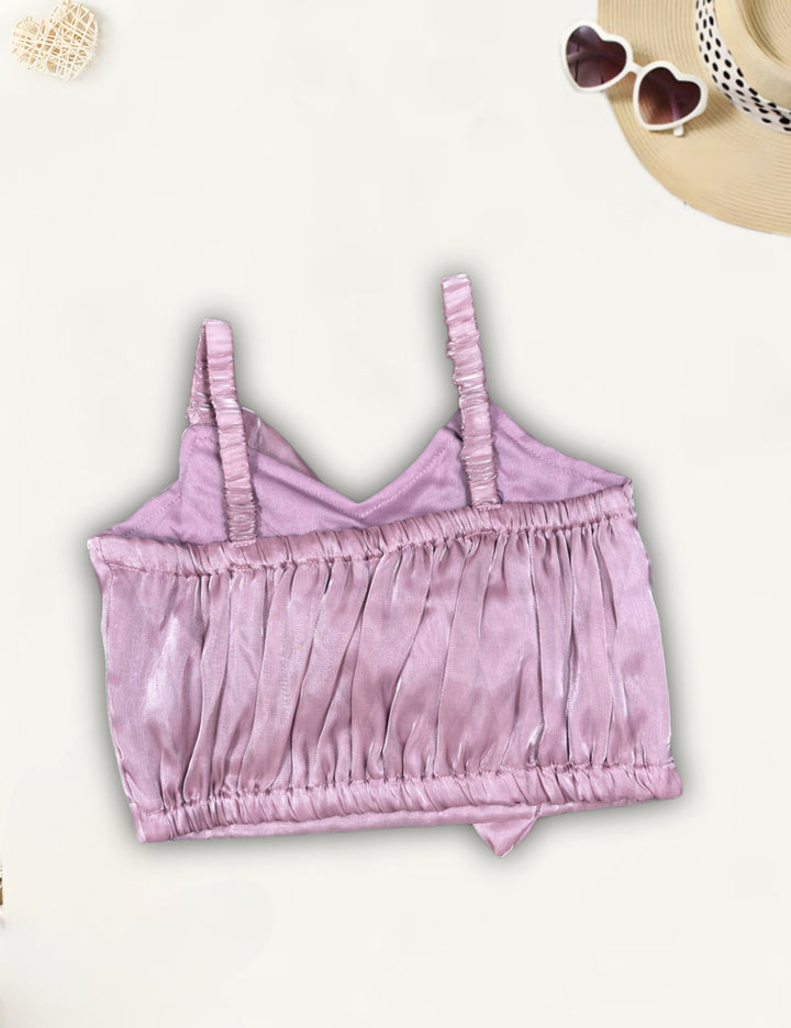 Girl Satin Party Wear Top [GT-678]  (2-10Years)