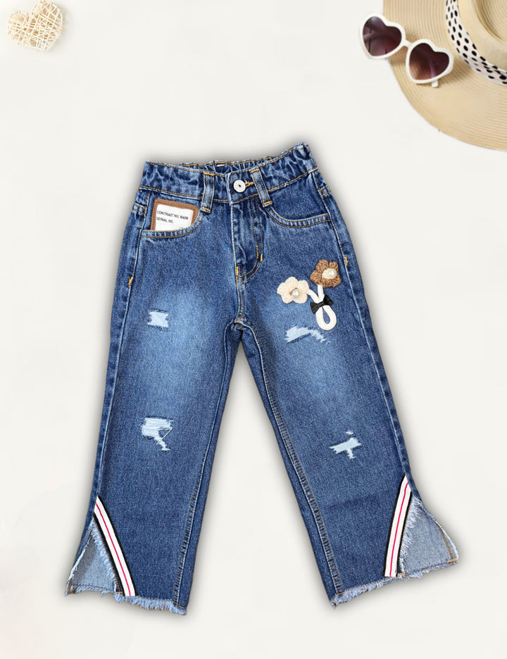 Girls Straight Fit Jeans [GJ-859] (4-12Years)