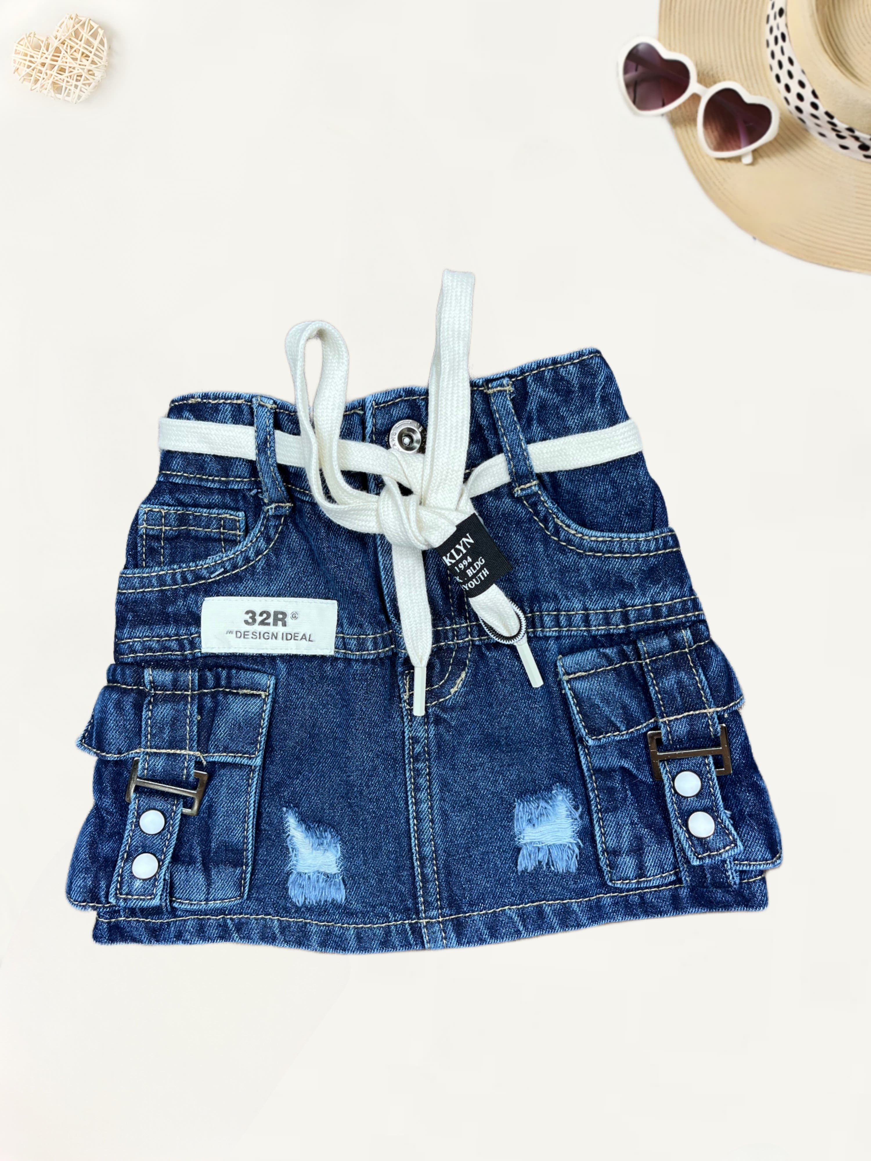 Girls Denim Cargo Skirt GS 911 1 12Years Kriss n Kross