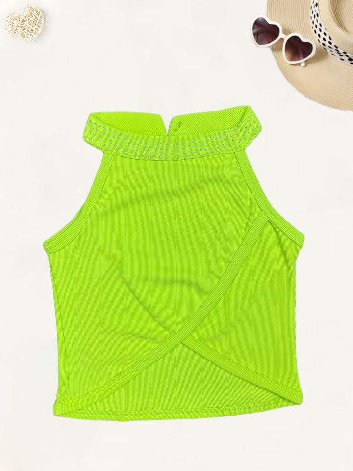 Girl Neon Green Tank Top [GT-517]  (2-8Years)