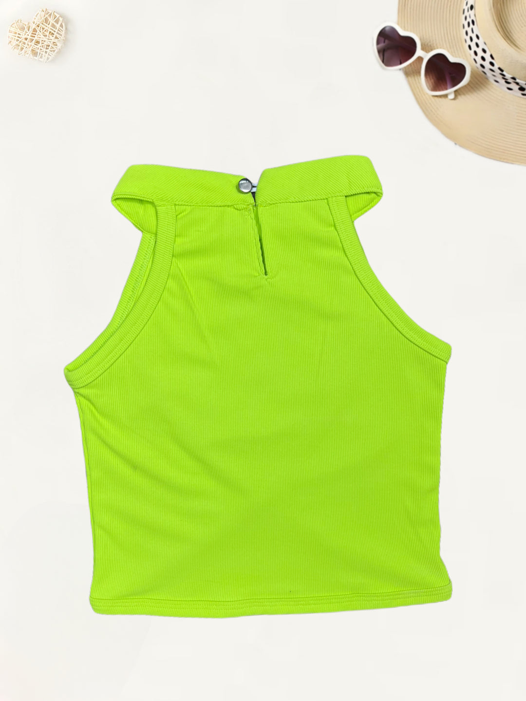Girl Neon Green Tank Top [GT-517]  (2-8Years)