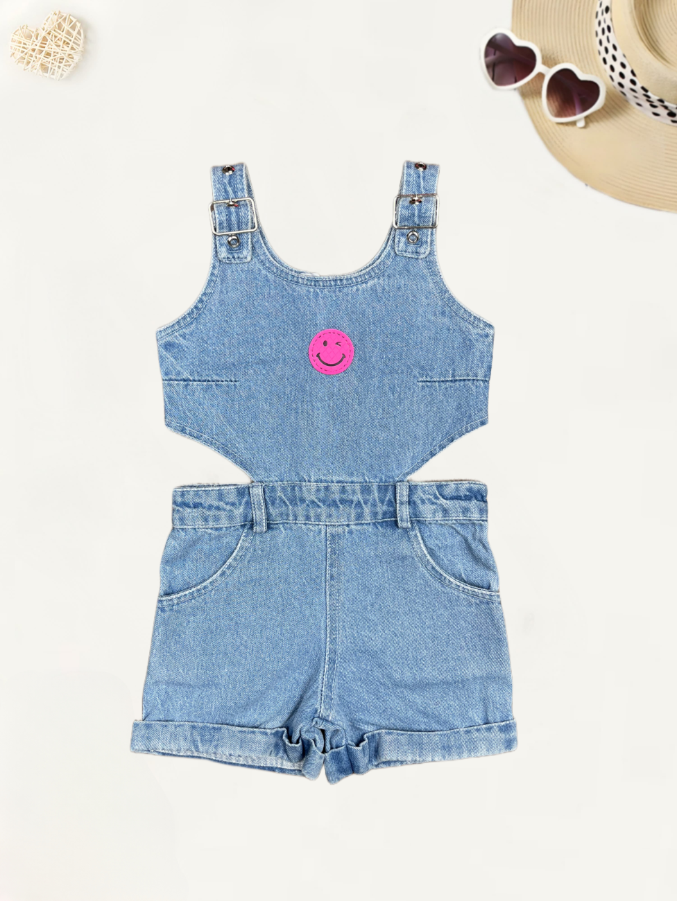 Girls Denim Jumpsuit [GT-4827] (2-10Years)