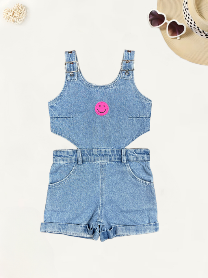 Girls Denim Jumpsuit [GT-4827] (2-10Years)