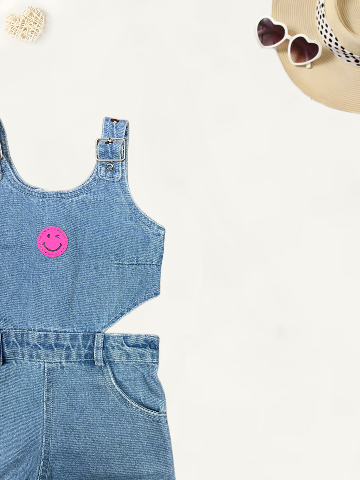 Girls Denim Jumpsuit [GT-4827] (2-10Years)