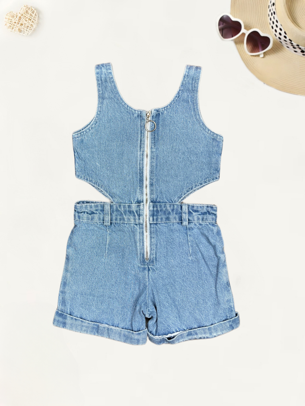 Girls Denim Jumpsuit [GT-4827] (2-10Years)