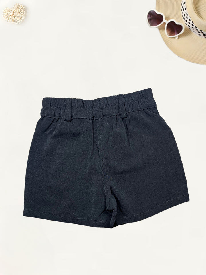 Girls Imported Black Skorts [GS-936] [5-13Years]