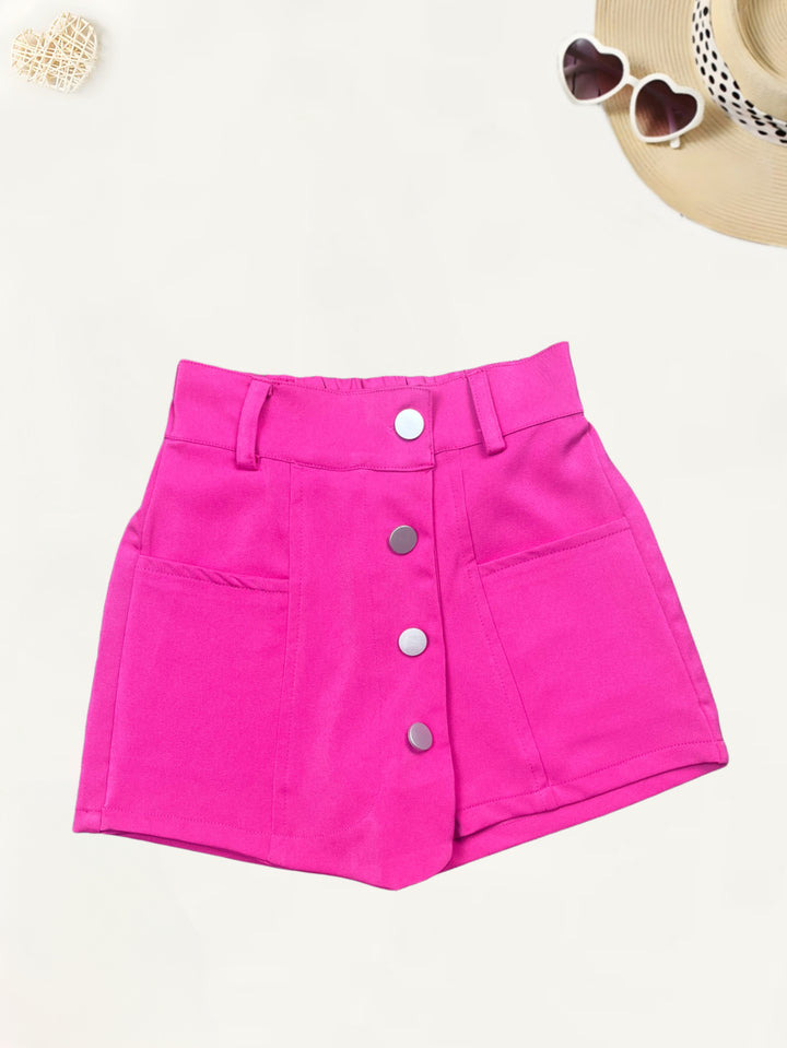 Girls Imported Hot Pink Skorts [GS-935] [4-12Years]