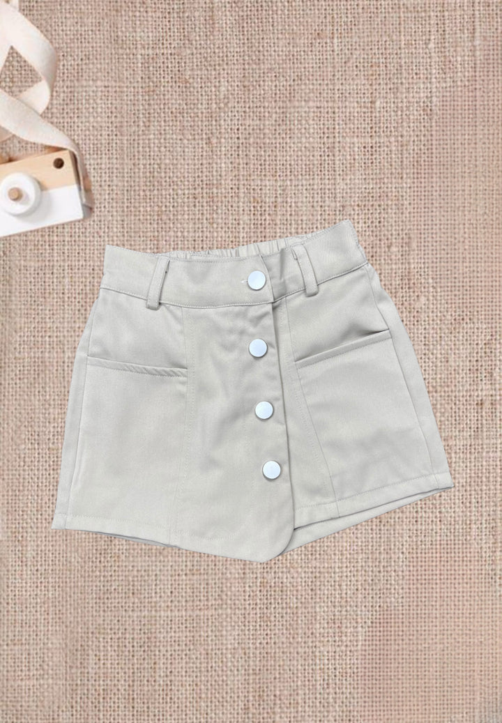 Girls Imported Beige Skorts [GS-974] [4-12Years] 974