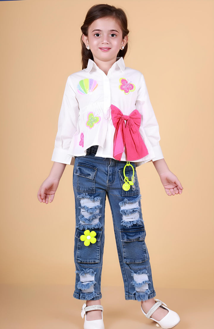 Girls Fancy Shirt [GT-752] [2-13Years]