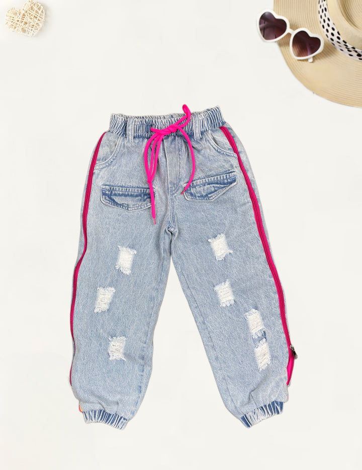 Girls Imported Denim Jogger's [GJ-903] (4-12Years)