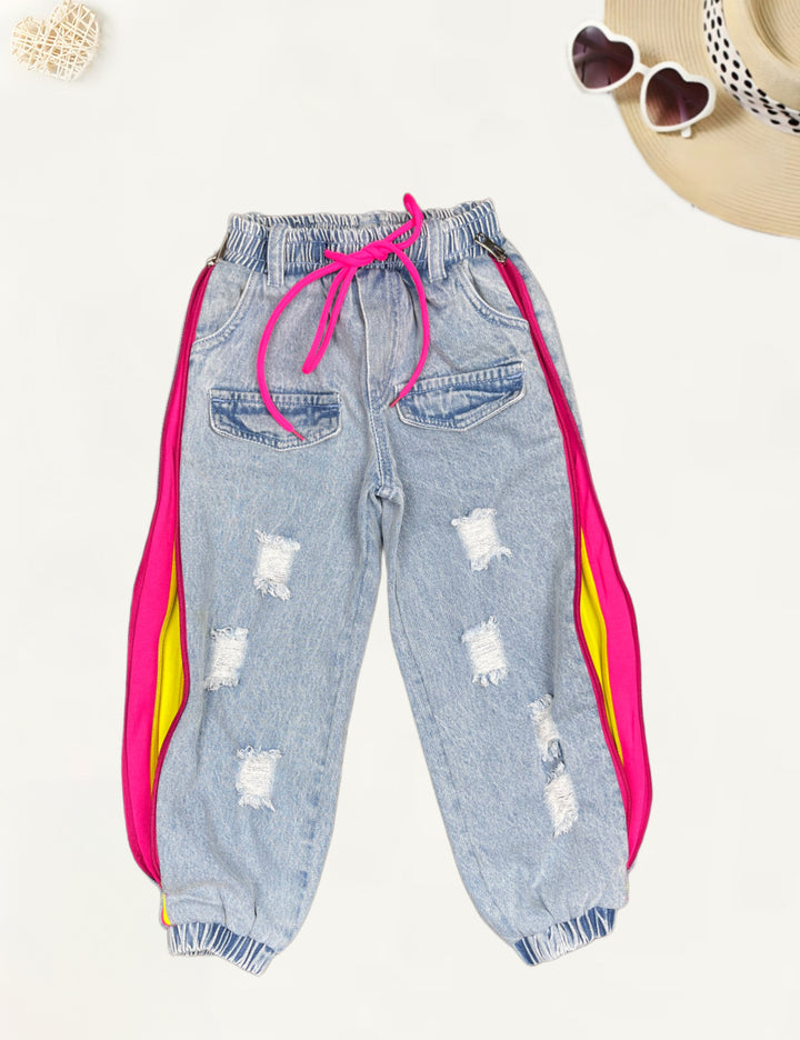 Girls Imported Denim Jogger's [GJ-903] (4-12Years)