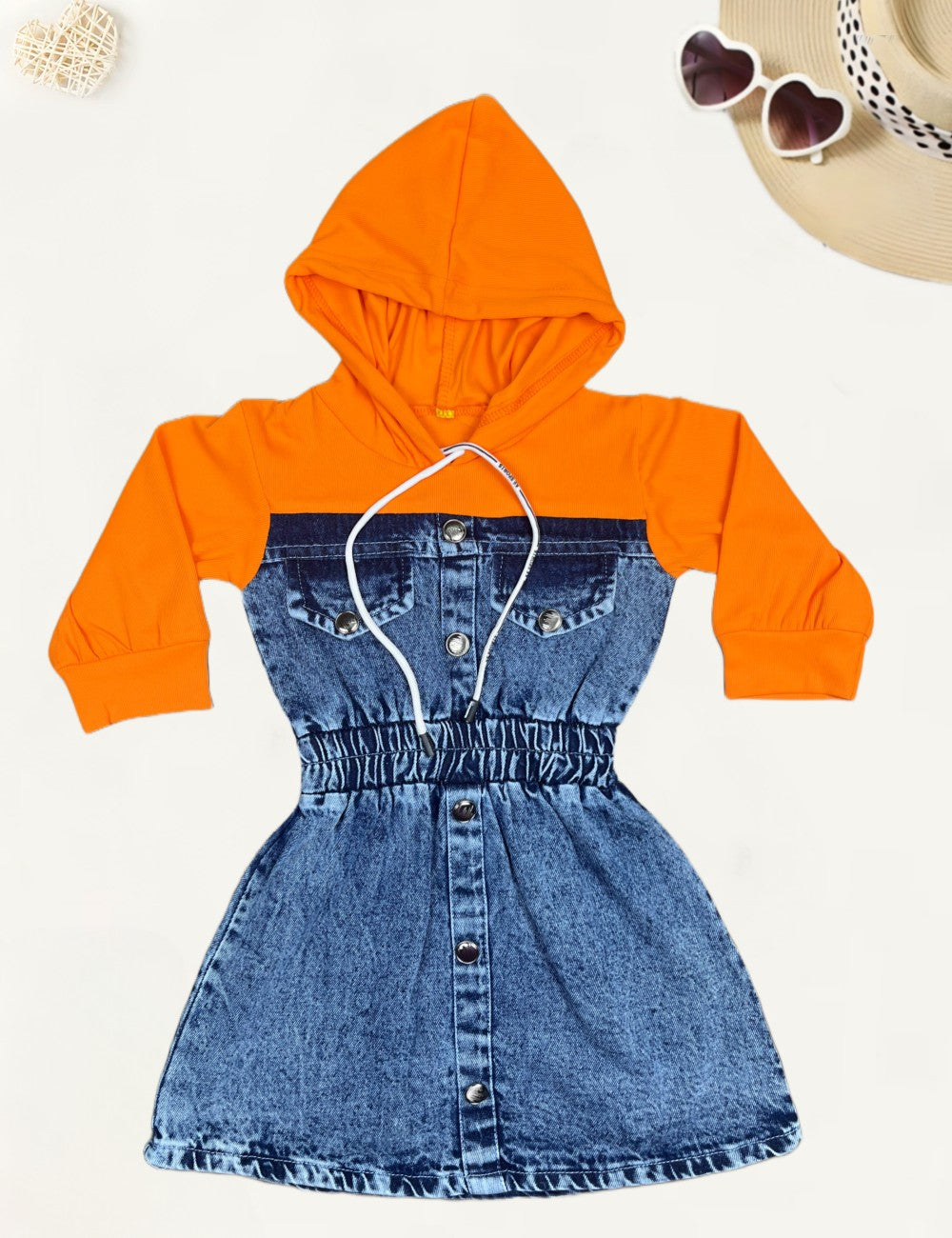 Girls Hooded One-Piece [GD-9976] (3 - 9 Years)