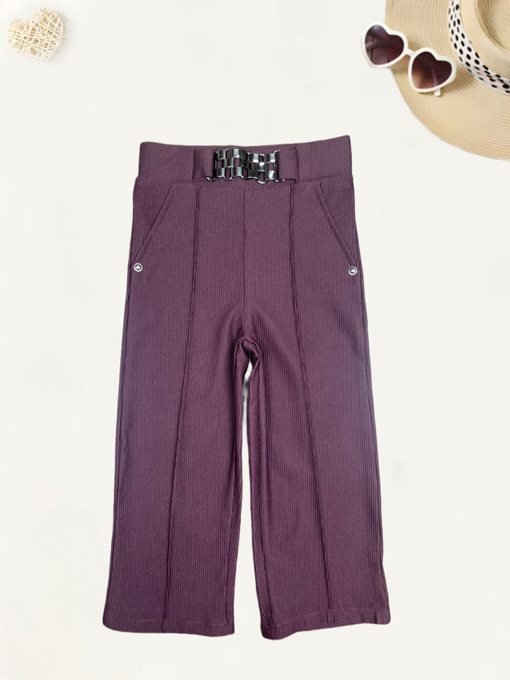 Girls Wine Palazzo Pants  [GJ-932] (4-12Years)