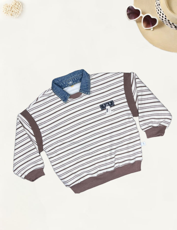 Boys Imported Detachable Collar Sweatshirt [BT-790] [2 - 7Years]