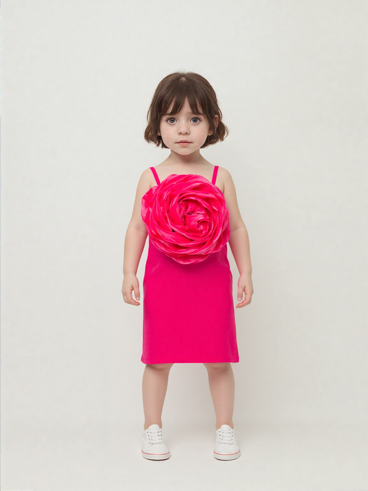 Girls Red Bodycon Dress [GT-9951] (2-12 Years)