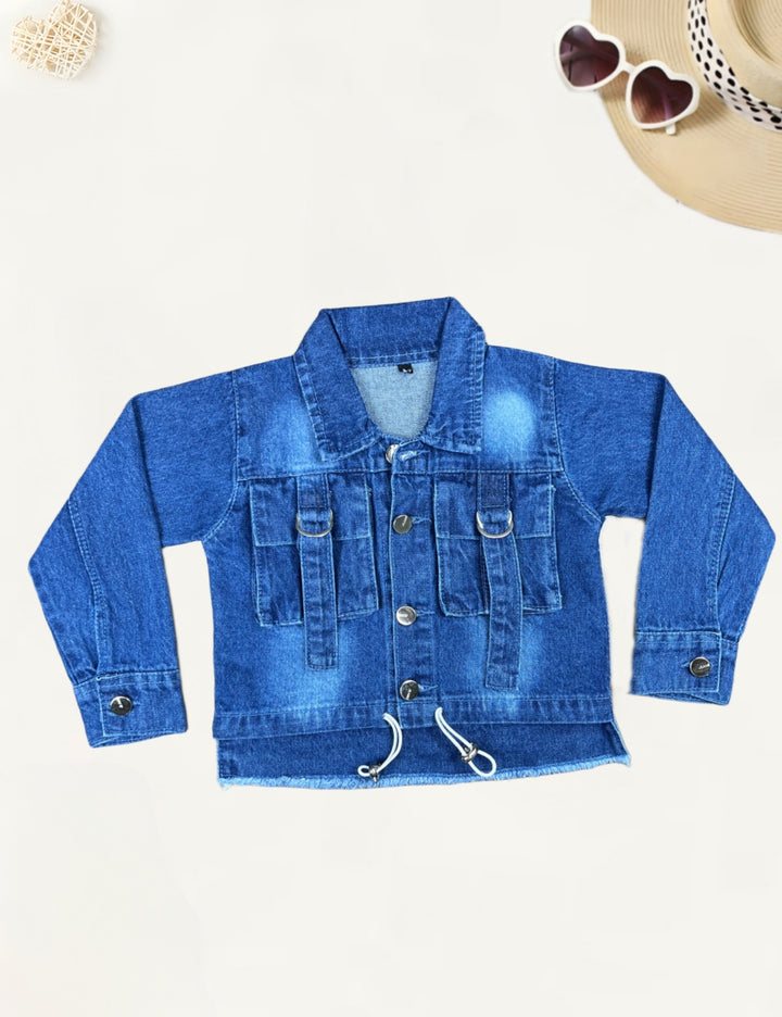 Girls Denim Co-Ord Set [GCS-9866] (4-12Years)