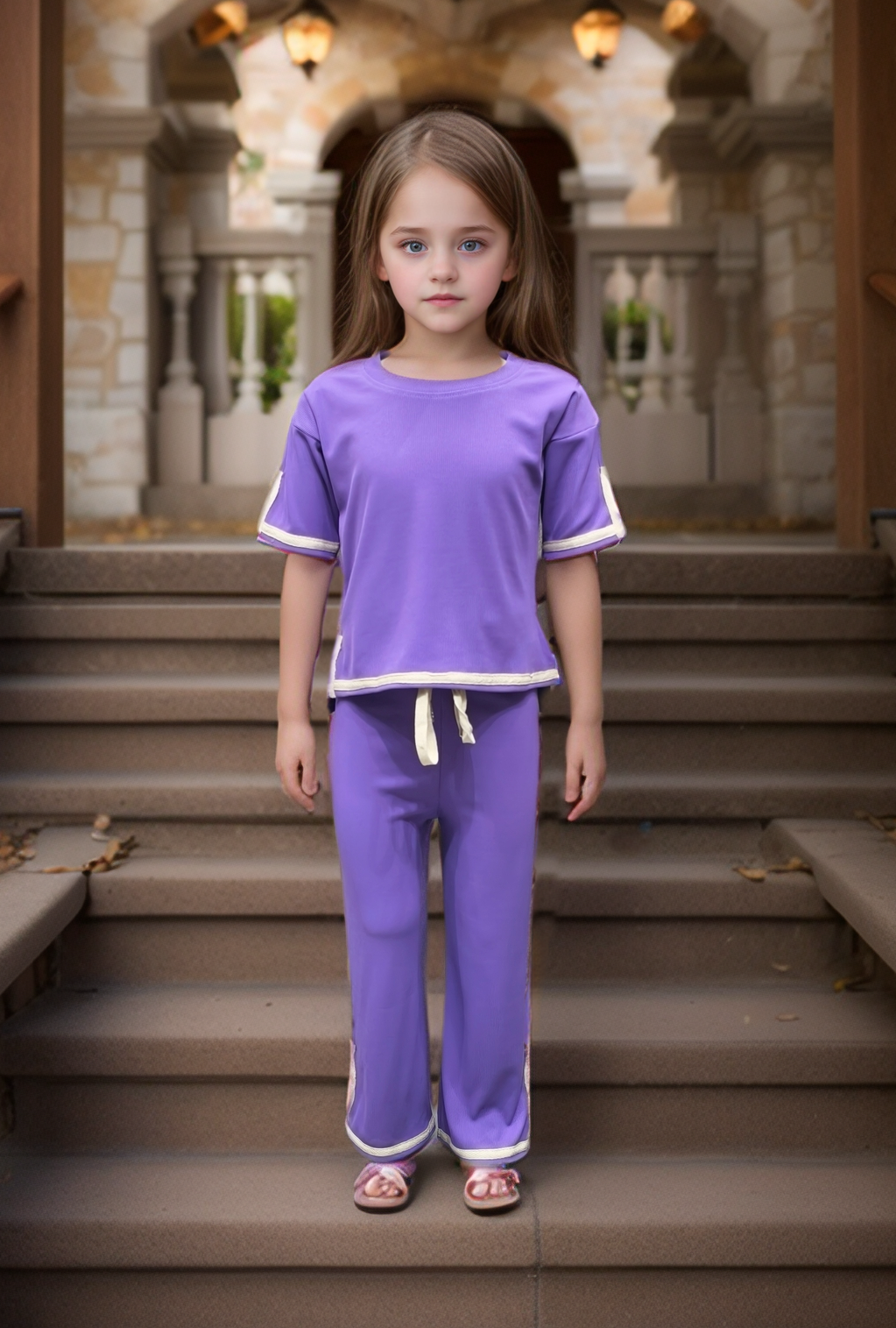 Girl's  Casual  Co-Ord Set [GCS-9835] (1-13Years)