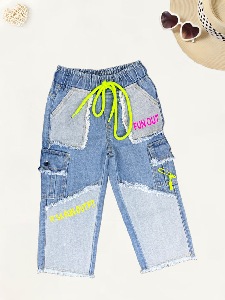 Girls Designer Straight Fit Jeans[GJ-935] (1-12Years)
