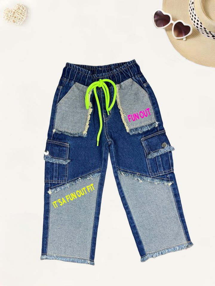 Girls Designer Straight Fit Jeans[GJ-974] (1-12Years)