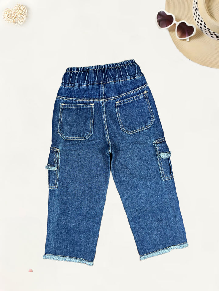 Girls Designer Straight Fit Jeans[GJ-974] (1-12Years)