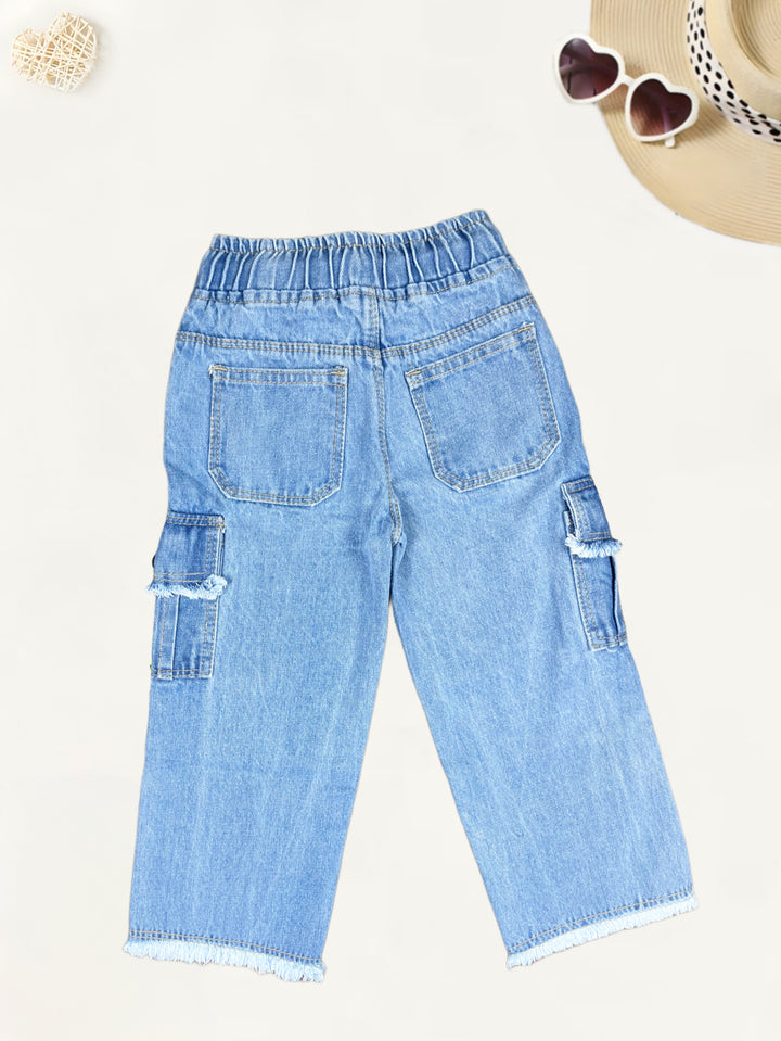 Girls Designer Straight Fit Jeans[GJ-935] (1-12Years)