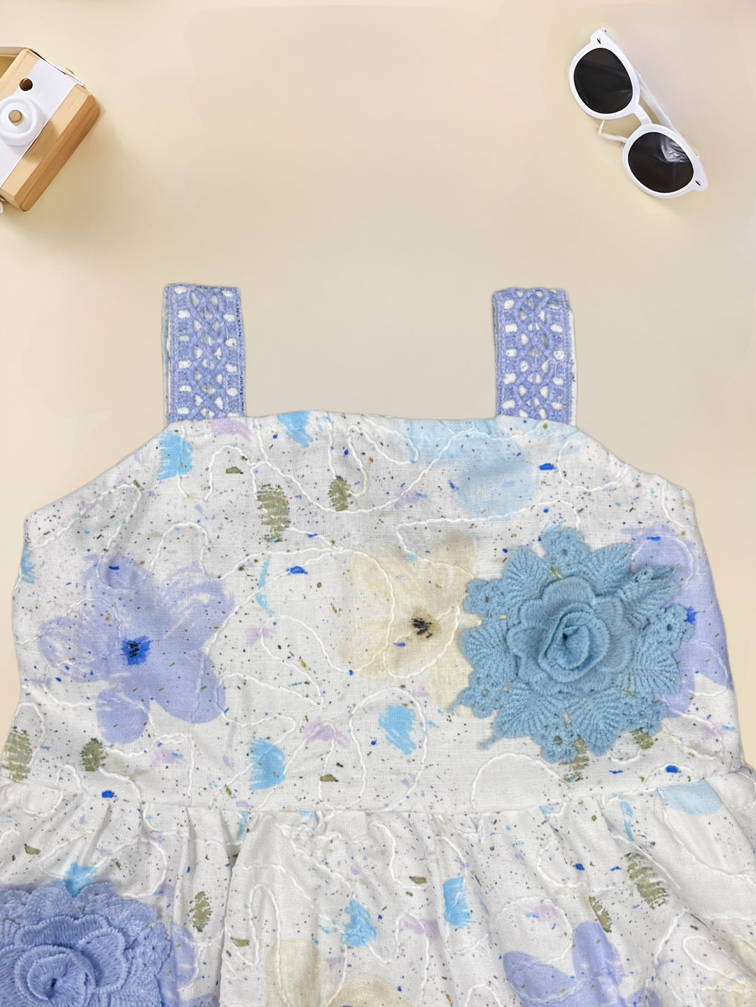 Girls Cotton Prnted Dress  [GD-7076] (1-8 Years )