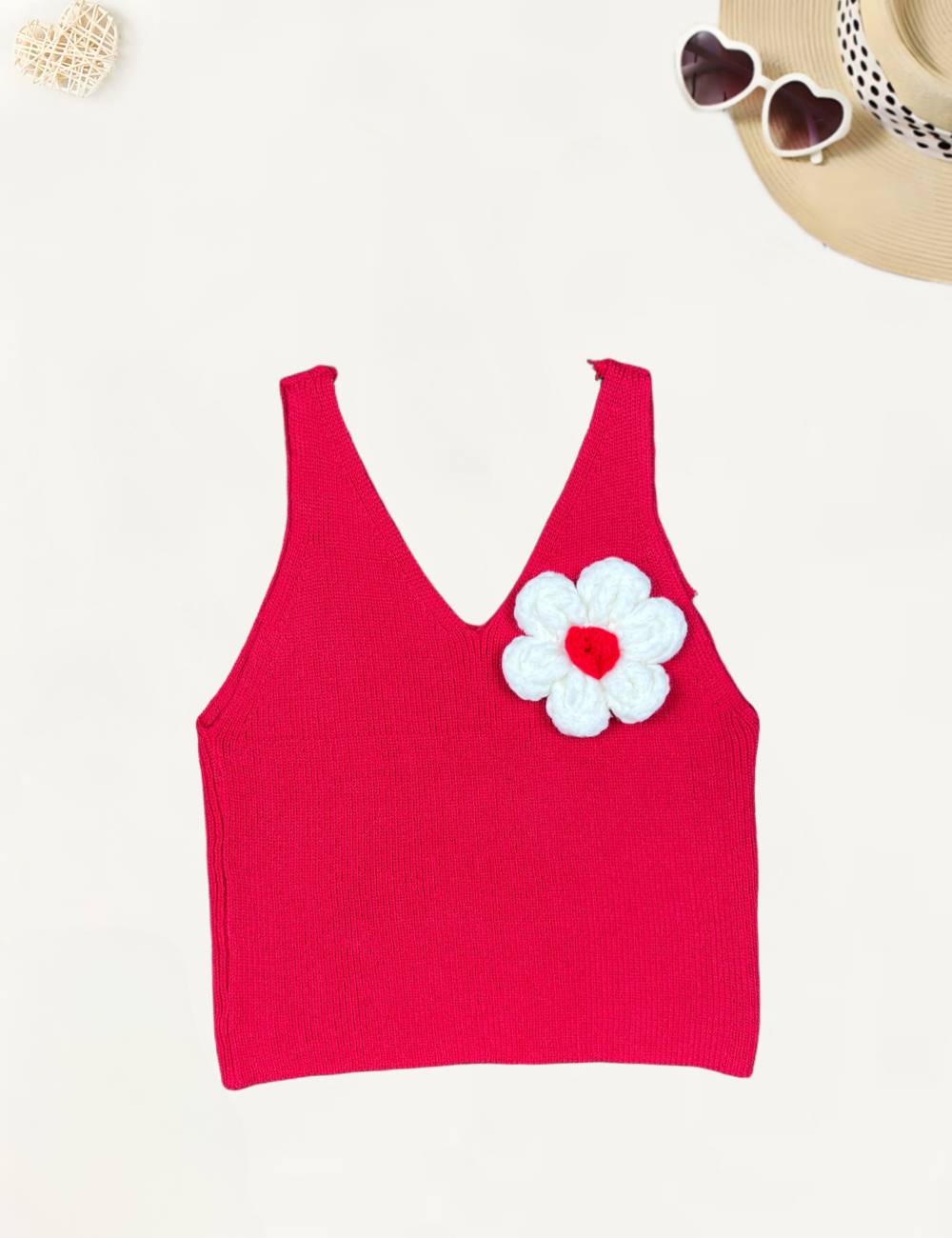 Girls Sleeveless Red Top [GT-480] [4-12 Years]