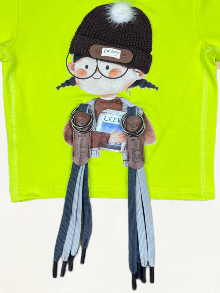 Girls Imported Over Size T-Shirt [GT-539] [7-13Years]
