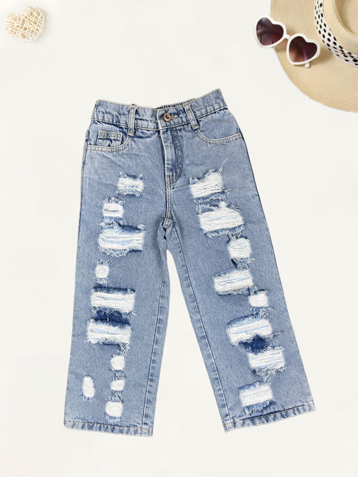 Girls Wide Leg Jeans [GJ-942] (5-13Years)