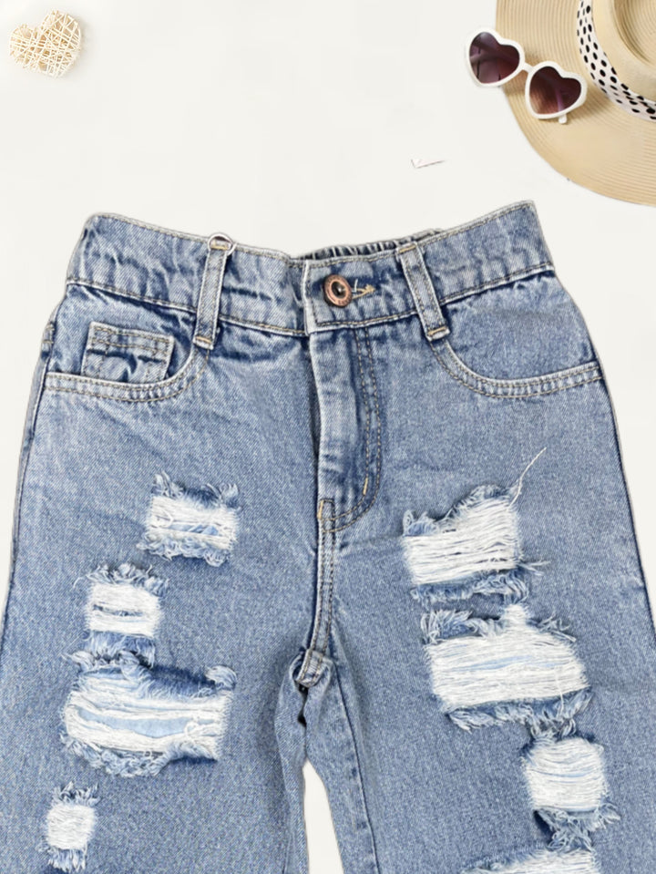 Girls Wide Leg Jeans [GJ-942] (5-13Years)