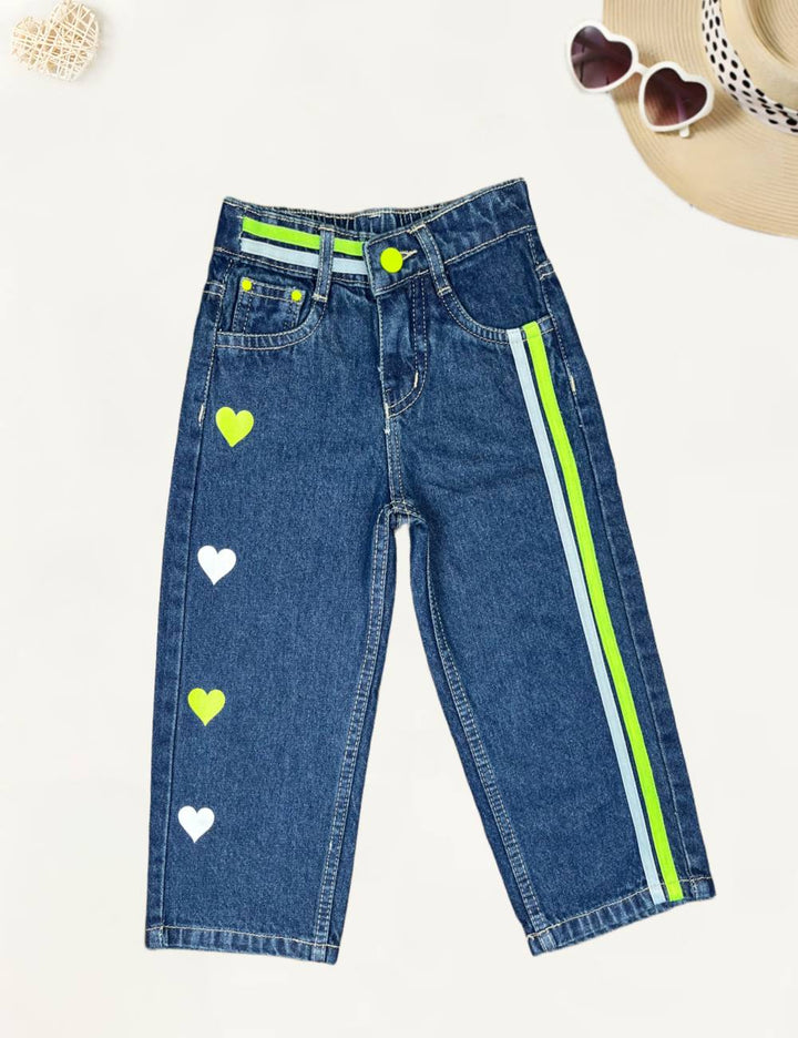 Girls Funky Straight Fit Jeans[GJ-892] (4-12Years)