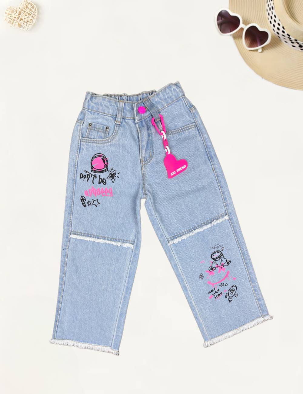 Girls Straight Fit Jeans [GJ-905] (1-12Years)