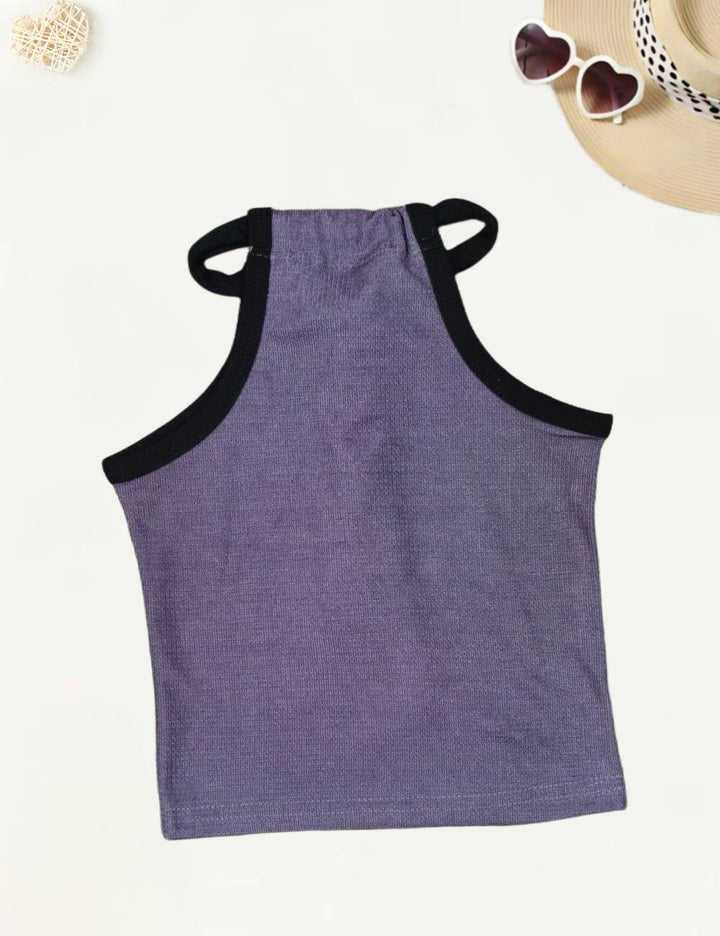 Girls Purple Tank top[GT-738] [1-12 Year]