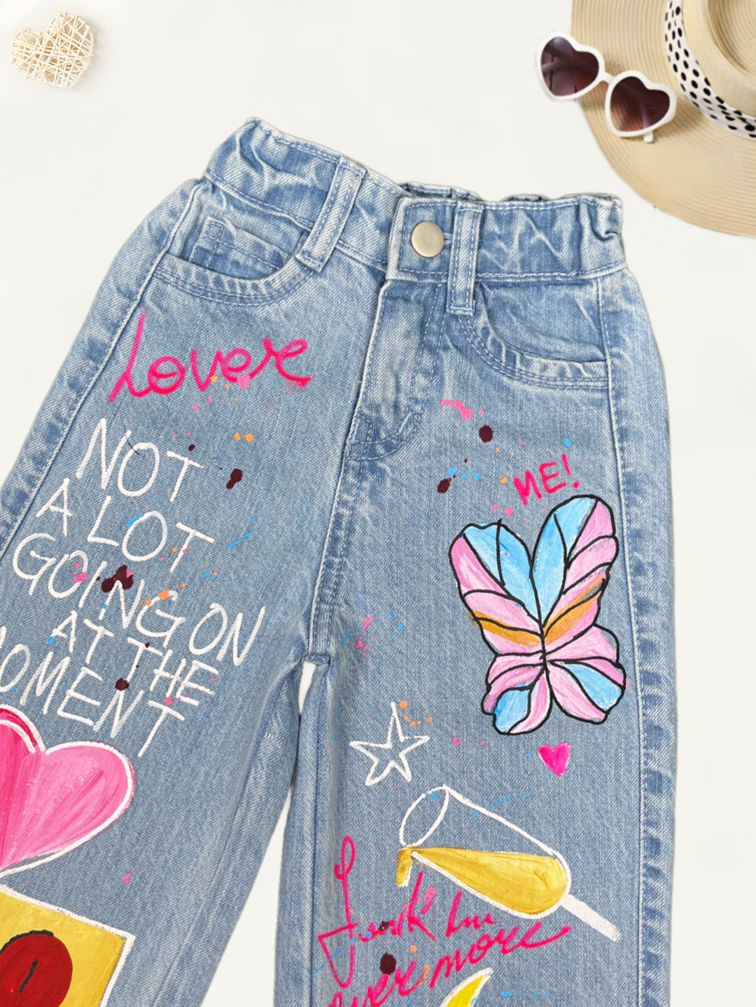 Girls Imported Hand Painted  Jeans[GJ-984] (4-14Years)