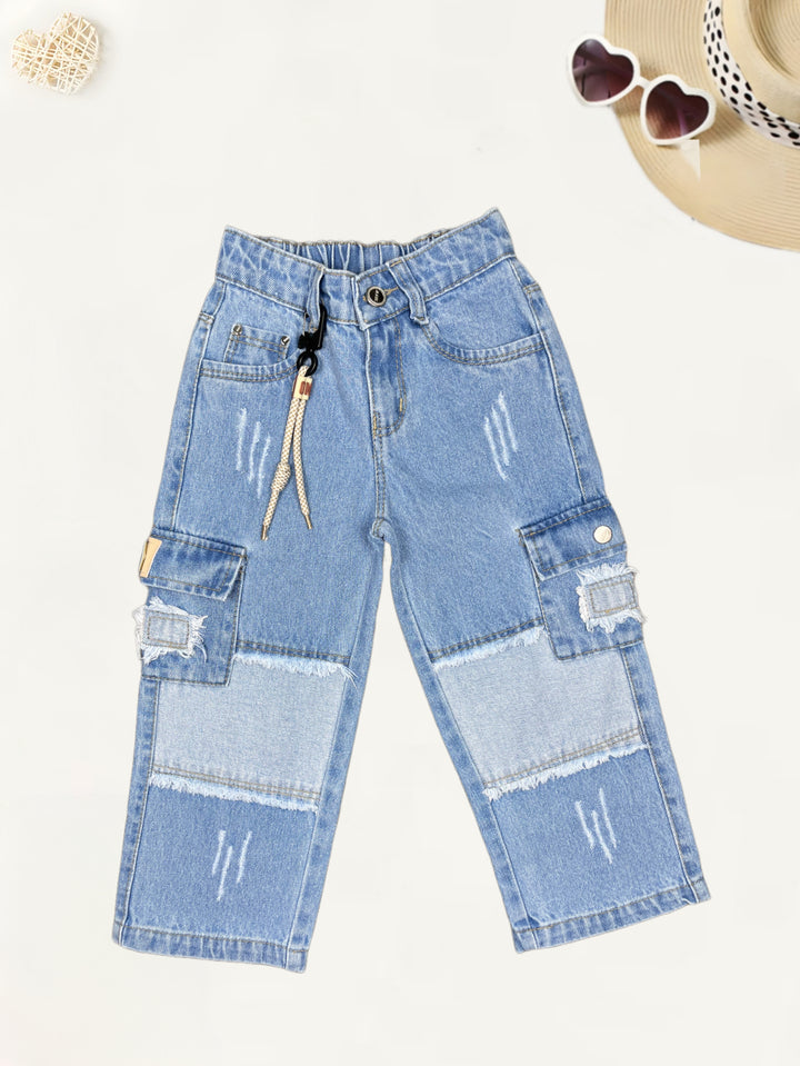 Girls Straight Fit Jeans [GJ-893] (1-12Years)