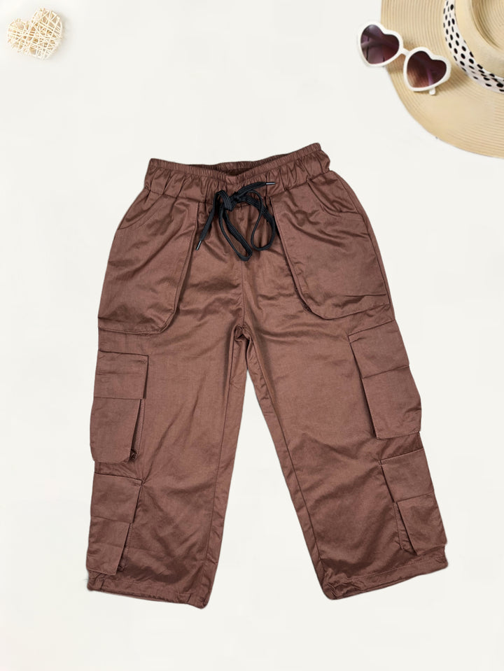 Girls 8 Pocket Parachute Pant [GJ-899] (4-12Years)