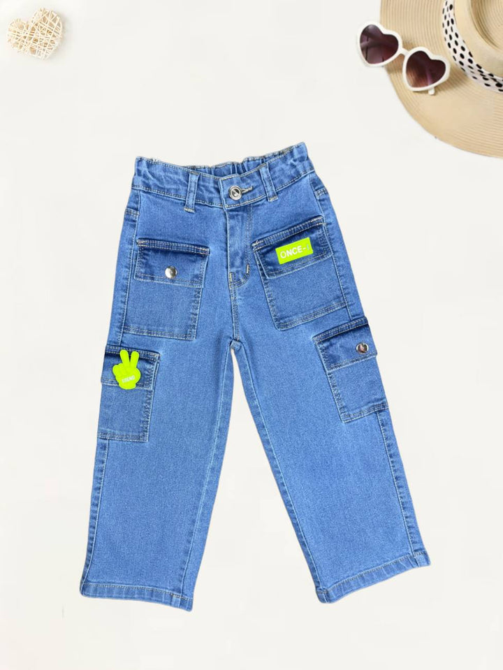 Girls Straight Fit Jeans [GJ-955] (1-12Years)