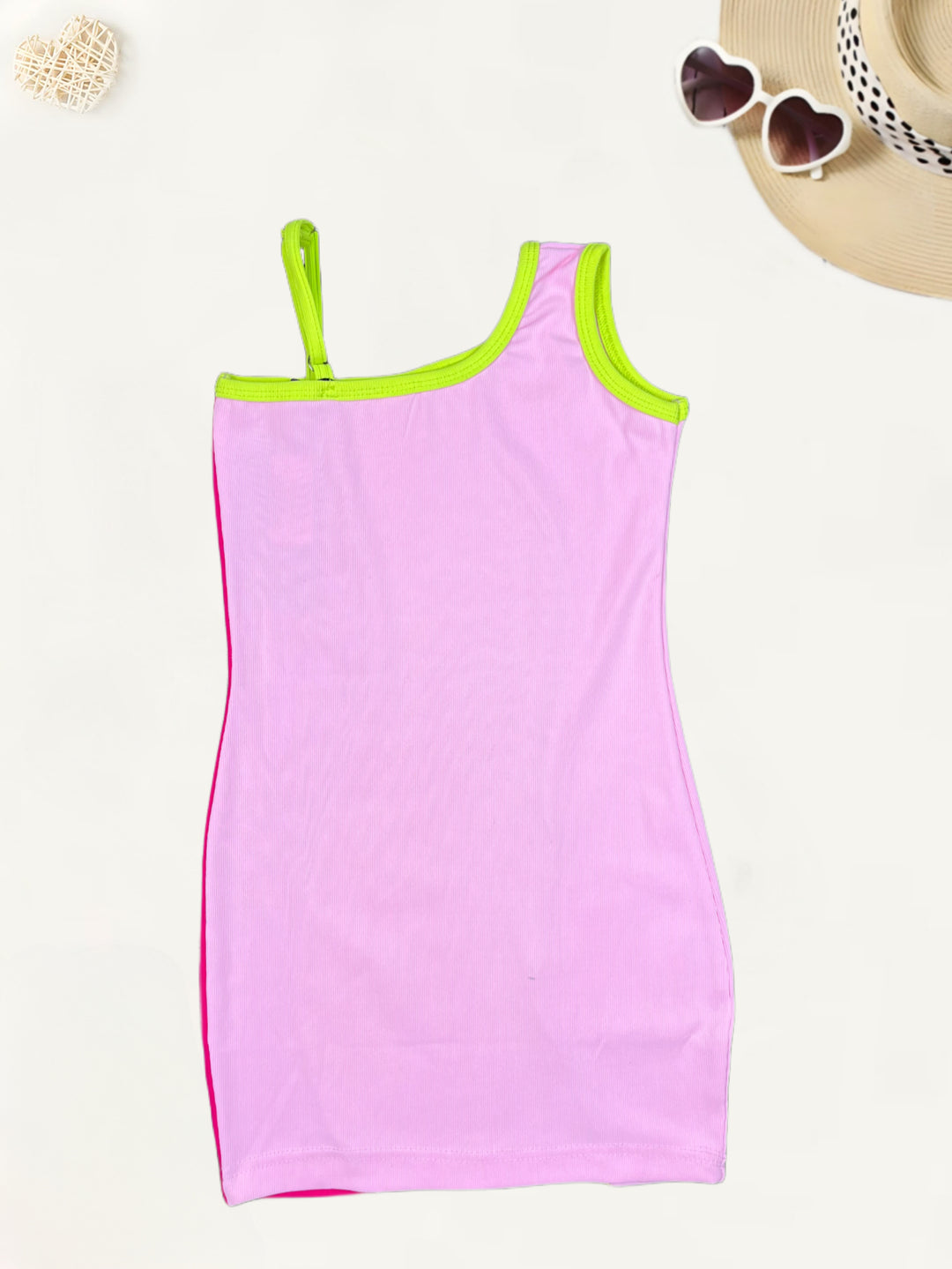 Girls One Shoulder One-Piece Dress [GD-558] (2-10Years)