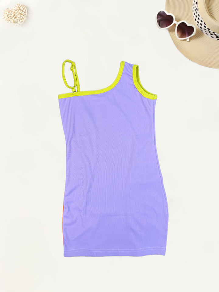 Girls One Shoulder One-Piece Dress [GD-787] (2-10Years)