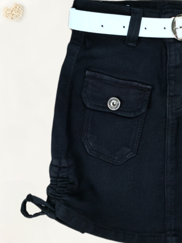 Girl's Black Imported Skirt [GS-947] (4-12Years)