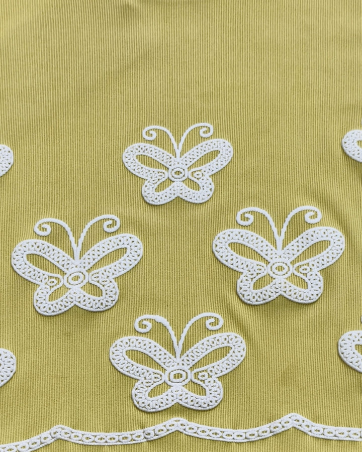 Girl's Causal Butterfly Shorts Co-Ord  Set [GCS-7695] (4-12 Years)