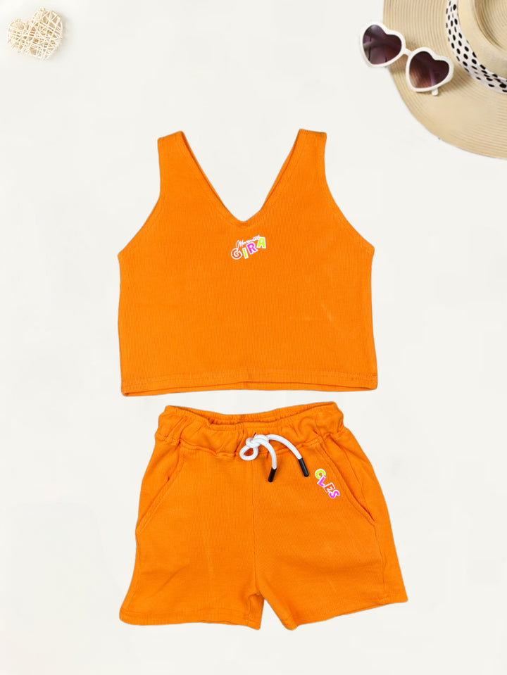 Girl's Summer Casual Co-Ord  Set [GCS-7684] (1-10 Years)