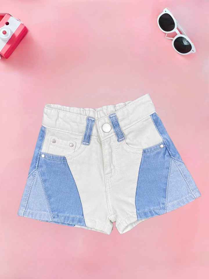 Girls Funky Demin Shorts [GS-982] [9M-12Years]