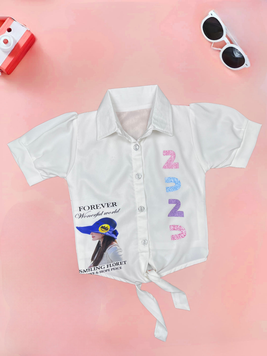 Girls Imported Shirt With Back Print [GT-620] [ 4-12 Years ]