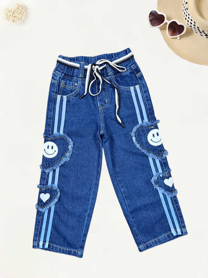 Girls Straight Fit Jeans [GJ-970] (1-12Years)