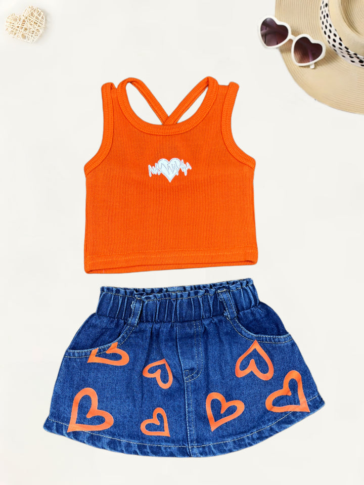 Girl’s Imported Co-Ord Set  [GCS-7638](6M - 3Year)