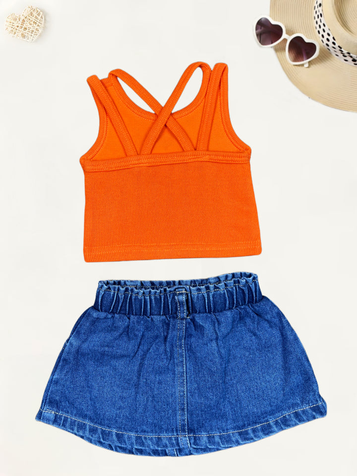 Girl’s Imported Co-Ord Set  [GCS-7638](6M - 3Year)